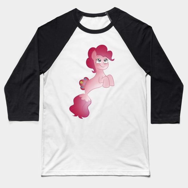 Seapony Pinkie Pie Baseball T-Shirt by melissaan618